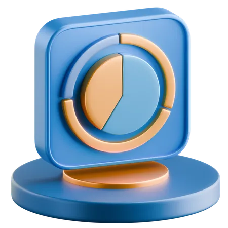 Pie Chart  3D Icon