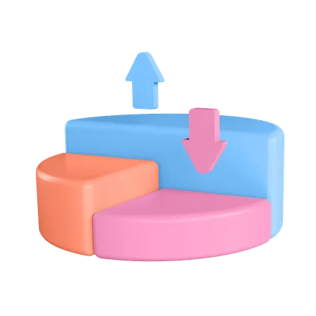 Diagramme circulaire  3D Illustration