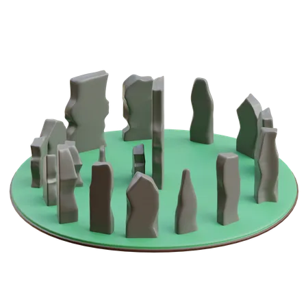 Pierres callanish  3D Icon