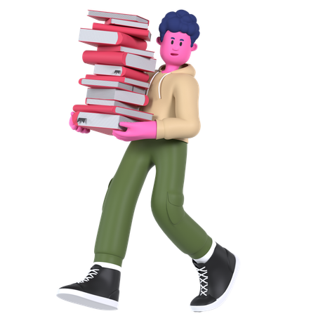 Pilha de livros  3D Icon