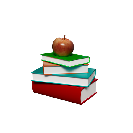 Pilha de livros  3D Icon