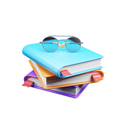 Pilha de livros  3D Icon