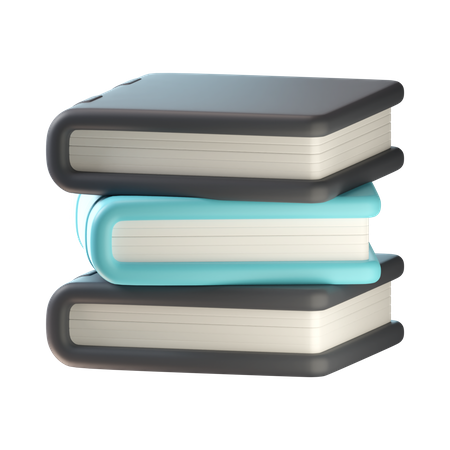 Pilha de livros  3D Icon