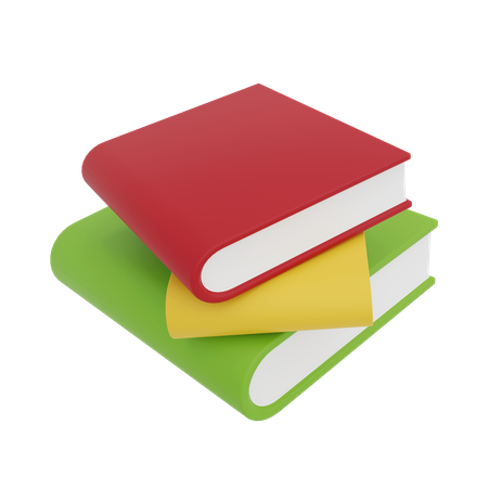 Pilha de livros  3D Icon