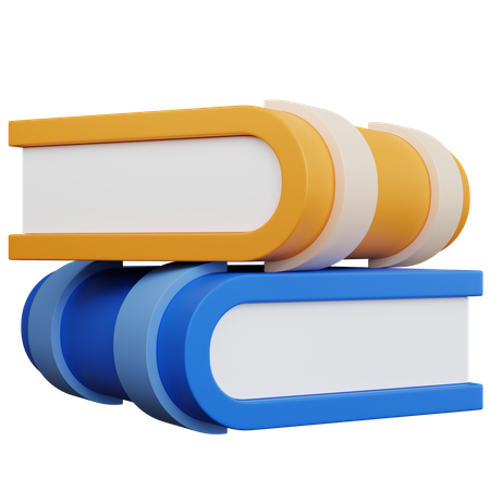 Pilha de livros  3D Icon