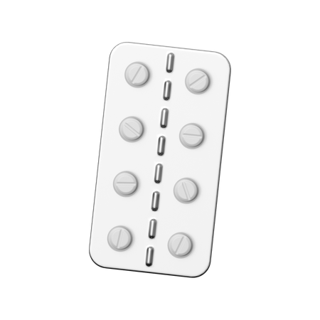 Pill Strip  3D Icon