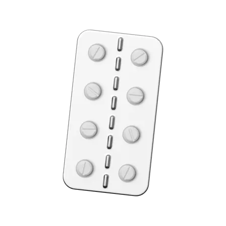 Pill Strip  3D Icon