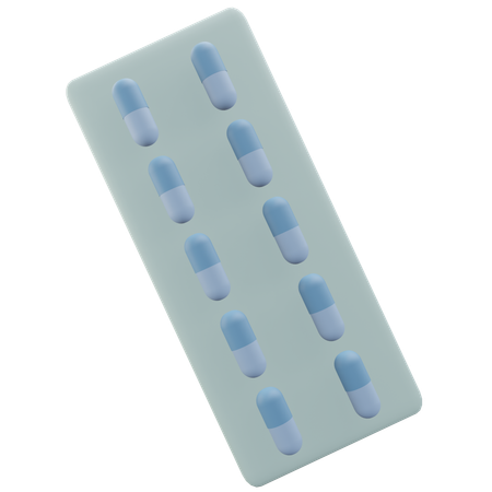 Pill strips  3D Icon