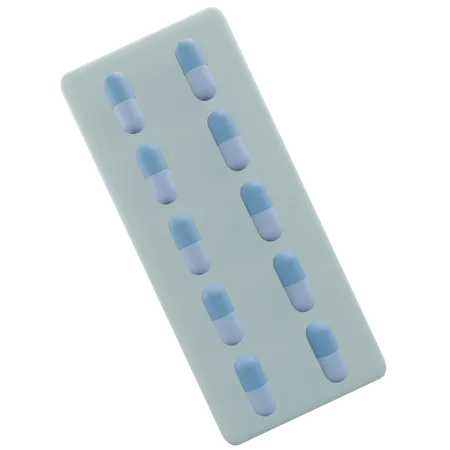 Pill strips  3D Icon