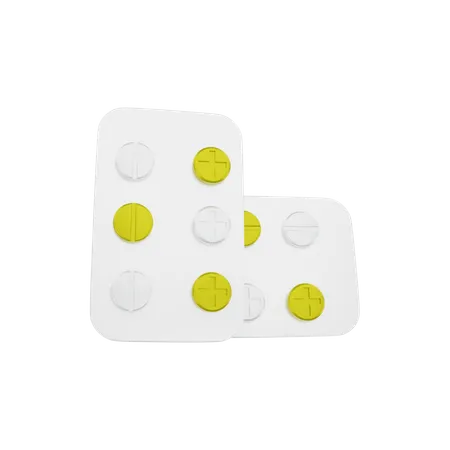 Pill tablets  3D Illustration