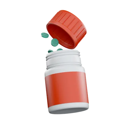 Pillendose  3D Illustration