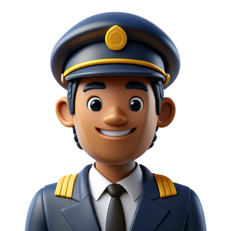 Pilot  3D Icon