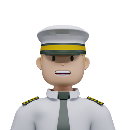 Piloto  3D Icon