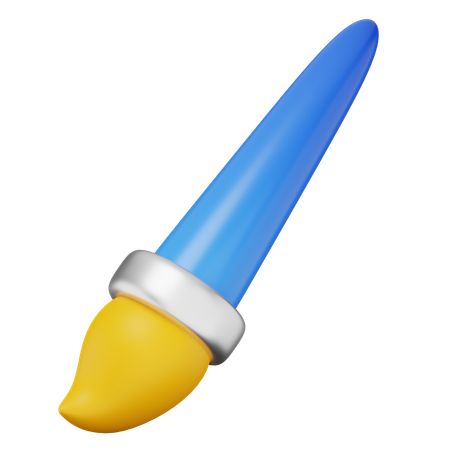 Pincel  3D Icon