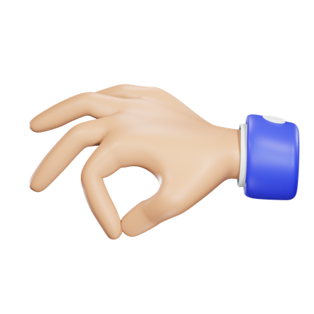 Pinch Hand  3D Icon