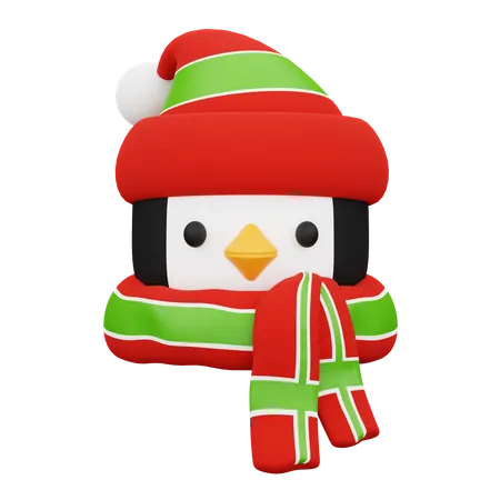 Pinguim de natal  3D Icon