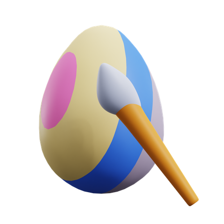 Pintar um ovo  3D Icon