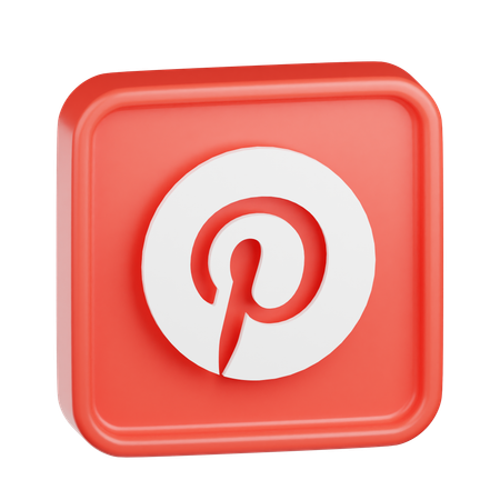 Logo Pinterest  3D Icon