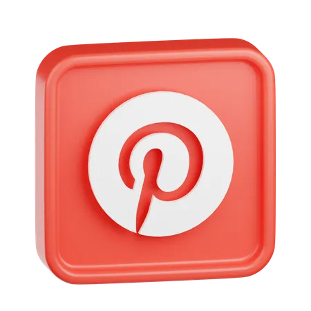 Logo Pinterest  3D Icon