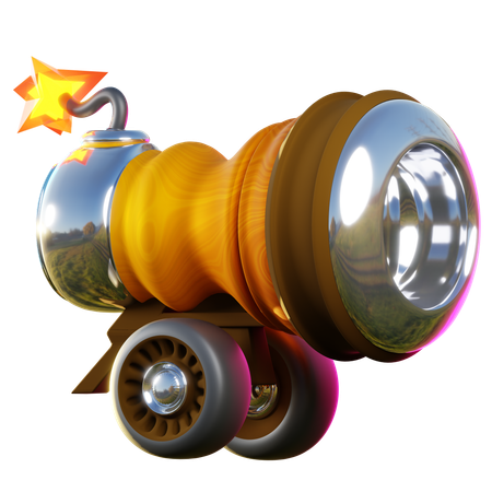 Pirates cannon  3D Icon