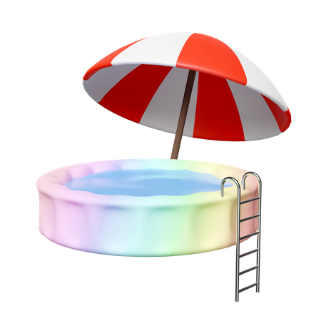 Piscina inflable  3D Icon