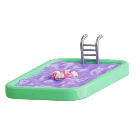 Piscine  3D Icon