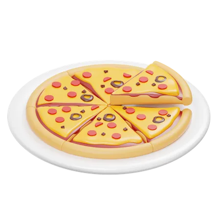 Pizza  3D Icon