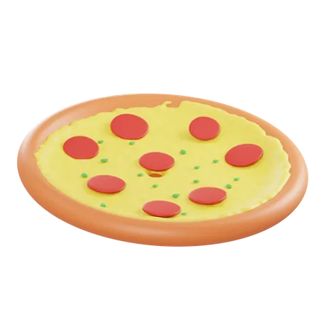 Pizza  3D Illustration