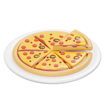 Pizza  3D Icon