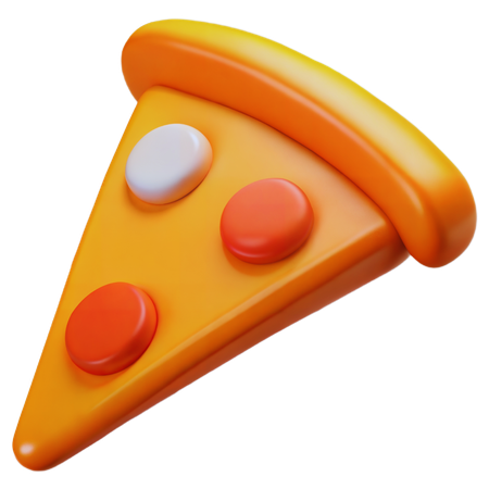 Pizza Stück  3D Icon