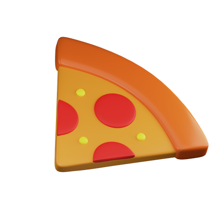 Pizza Stück  3D Illustration