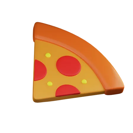 Pizza Stück  3D Illustration