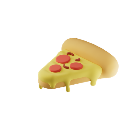 Pizza Stück  3D Icon