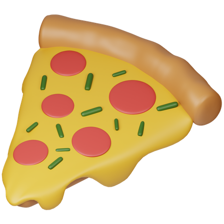 Pizza Stück  3D Icon