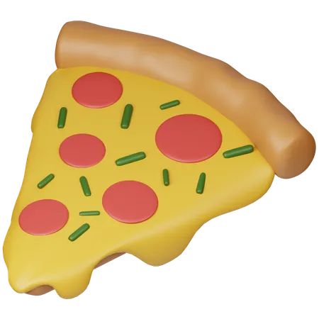 Pizza Stück  3D Icon