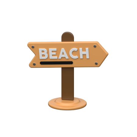 Plage  3D Icon