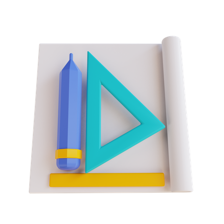 Plan d'architecte  3D Icon