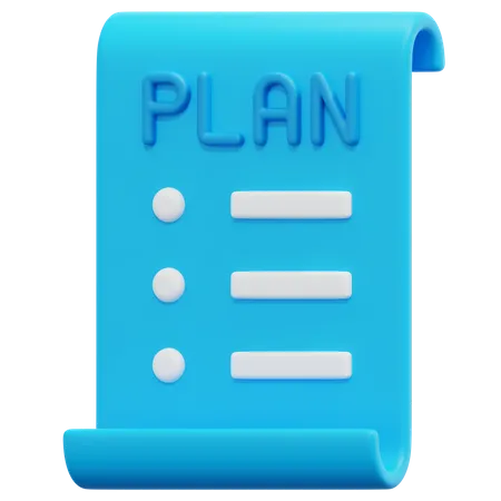 Plan de negocios  3D Icon