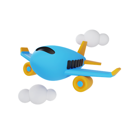 Plane  3D Icon