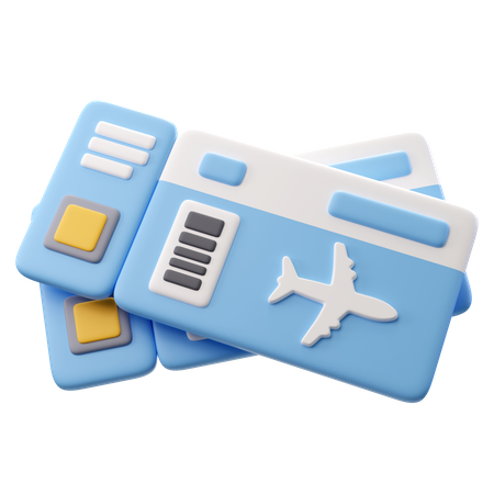 Plane Ticket  3D Icon