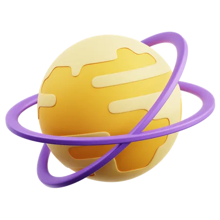 Planet  3D Icon