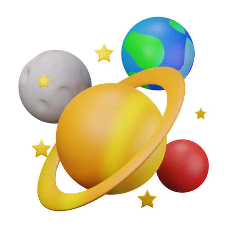 Planets  3D Icon