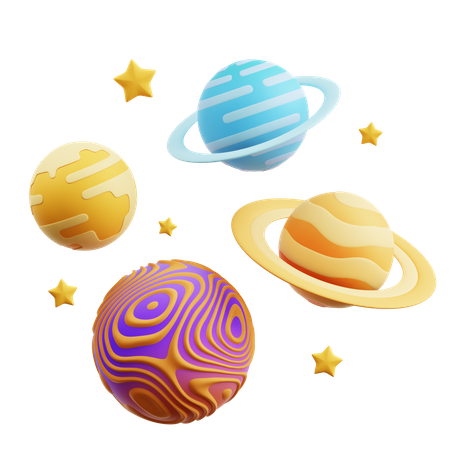 Planets  3D Icon