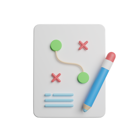 Planning Strategy  3D Icon