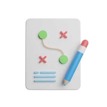 Planning Strategy  3D Icon