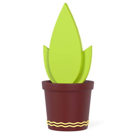 Plant Pot  3D Illustration