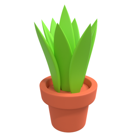 Plant Pot  3D Illustration