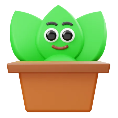 Plant Pot  3D Illustration