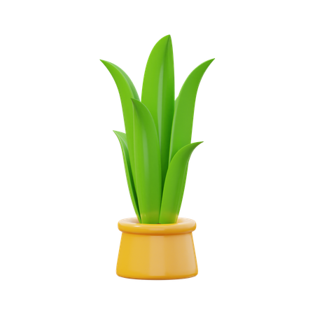 Planta serpiente verde  3D Icon