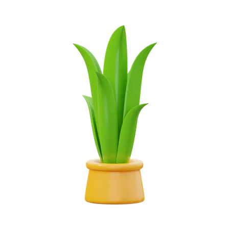 Planta serpiente verde  3D Icon